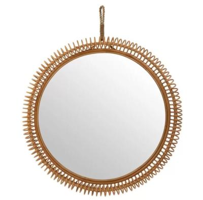 China INS Mirror Amazon Stacia Rattan Coiled Coastal Accent by Minimalist SWT for sale