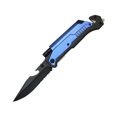 China 6 Non-Variable In 1Multi Function Rescue Survival Pocket Knife With Led Light for sale