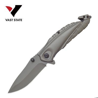 China Amazon Hot Selling Non-variable Multi Folding Pocket Knife with Belt Cutter and Glass Breaker for sale