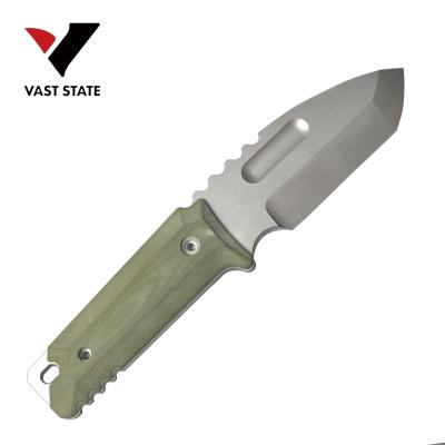 China Amazon Non-variable Hot Handle G10 Fixed Blade Outdoor Hunting Knife for sale