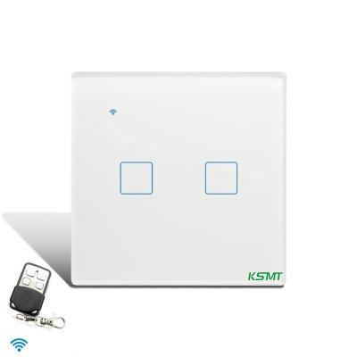 China EU Tempered Glass +PC KAISI Switch 433 Wall Light Tuya Smart Wi-Fi RF Smart Switch Wireless Remote Control Switch Wireless Remote Control for sale