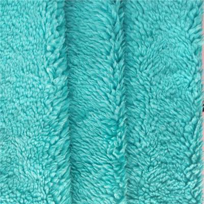 China Smoothful Long Pile Plush Shaggy Faux Fur Fabric For Women Coat Scratch Rug Blanket for sale