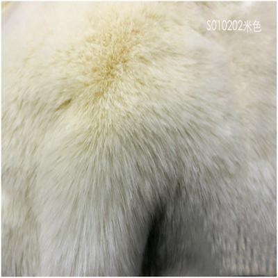 China Toy High Quality Long Pile Fox Faux Fur Plush Fabric For Women Winter Coat Scarf for sale