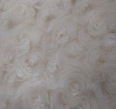 China Garment Good Quality Flower Fluffy Design Faux Fur Fabric for sale