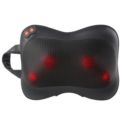 China Custom Logo Private Label Portable Hot Selling Electric Back Massage Neck Pillow for sale