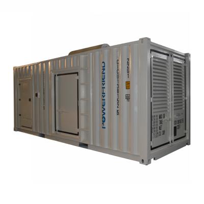 China 8-cylinder generator set 220v 380v container type 1100 KVA water cooled standby diesel generator for sale for sale