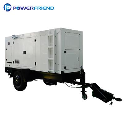 China Mobile Power Trailer Mounted 80kw 100kva Trailer Diesel Generator PF-DC110T for sale