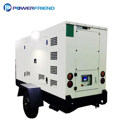 China Mobile Trailer Mounted Diesel Genset 80 Kw Rainproof 100 KVA Power Generator PF-DC100T for sale