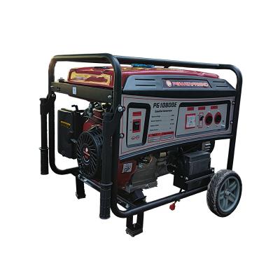 China Small Electric Power Portable Gasoline Generator 5kw 5kva Gasoline Open Type Air Cooled PG6500E for sale