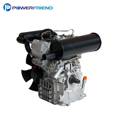 China High quality water cooled 17HP 12KW 2V80 two stroke water cooled cylinder 4 diesel engine for sale for sale