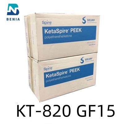 Chine Polymère de fibre de verre du débit faible 15% de KetaSpire KT-820 GF15 PolyEtherEtherKetone de COUP D'OEIL de Solvay toute la couleur à vendre