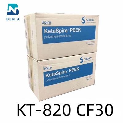 Китай Полимер углерода подачи 30% KetaSpire KT-820 CF30 PolyEtherEtherKetone ВЗГЛЯДА УКРАДКОЙ Solvay средним усиленный волокном весь цвет продается