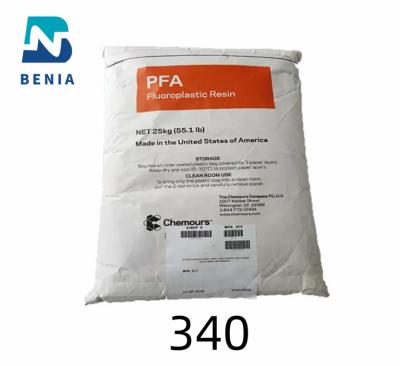 China Dupont PFA 340 PFA Perfluoroalkoxy 25 kg/Tasche für Schlauch-, Draht- und Kabelisolierung zu verkaufen