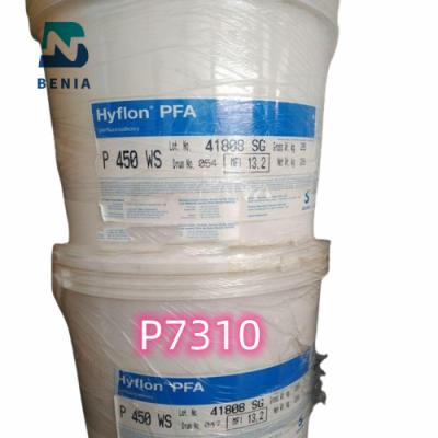 China Solvay PFA Hyflon P7310 Perfluoropolímeros/Pellet virgen PFA/pólvora en stock en venta