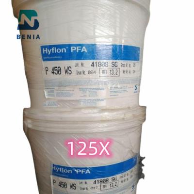 China Solvay PFA Hyflon 125X Perfluorpolymere PFA Jungfrau-Pellets/Pulver auf Lager zu verkaufen