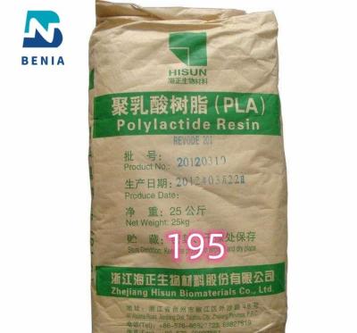 China HISUN PLA resina REVODE 195 ácido poliláctico Biobased pellets de PLA para biodegradable compostable en venta