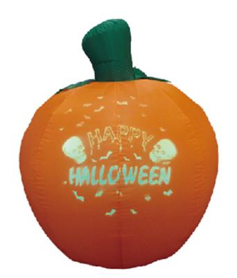 China Halloween Inflatable Disco Light Outdoor Yard Decoration Lit Big Inflatable Pumpkin for sale