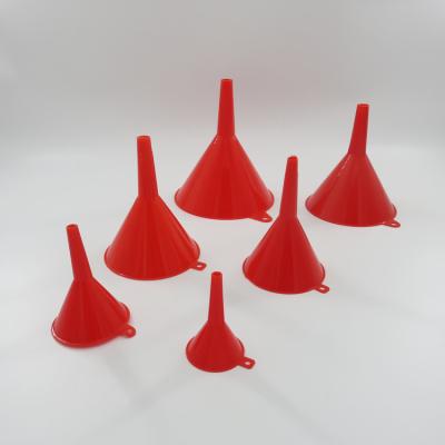 China Plastic Funnels - 6Pcs Hook Ear Design Funnel Kitchen Car Refueling Tool For Pour Oil Gasoline Hopper 200820-10 for sale