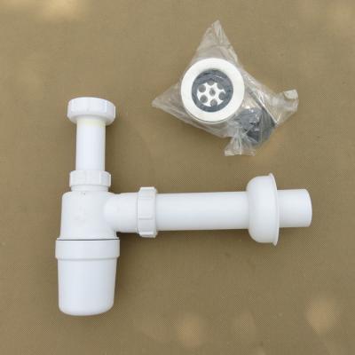 China Sink Drains Durable Anti Rust Deodorant Kit Plastic Zero P-Trap For Bathroom Sinks With Sink Drainer Pollution Discharge for sale