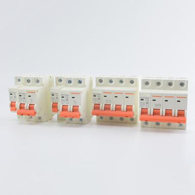 China Industrial 1p 2p 3p 4p DC Circuit Breaker MCB Molded Case Air Mini Miniature Circuit Breaker for sale