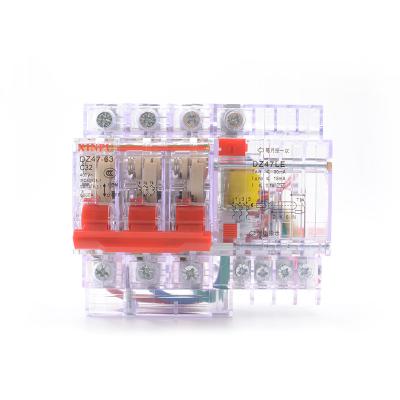 China Wholesale Transparent Miniature Air Circuit Breaker 3P+N Terminal MCB Leakage Circuit Breaking for sale