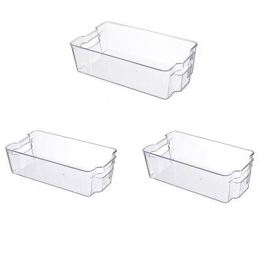 China Freshness Preservation Kitchen Easy To Use Transparent Cold Refrigerator Plastic Food Storage Containers for sale