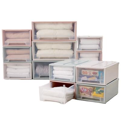 China Multifunctional Viable Underwear Dresser Clothes Storage Drawer Cabinet Wardrobes Box Plastic Organizer for sale