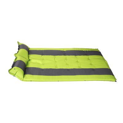 China Premium Insulation Quality Double Mat Roll Self Inflating Outdoor Double Mattress Car Camping Sleeping Double Mat Roll Glamping Mattress for sale