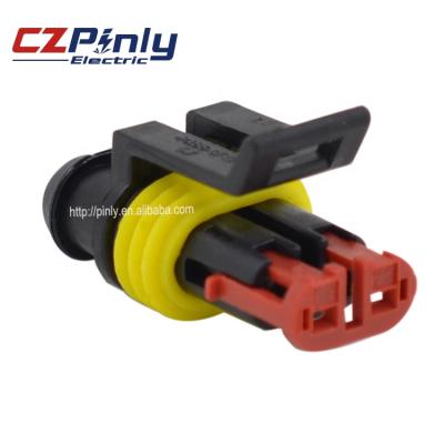 China Automotive Amp TYCO 282080-1 Waterproof 2 Way 1.5 SERIES Automotive Electrical Wire CONNECTOR OEM Type for sale