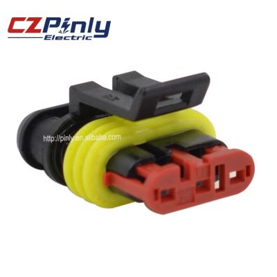 China SUPER SEAL Automotive 1.5 Amp SERIES 1 Pin 2 3 4 5 6 7 8 HOUSING 282087-1 CAR CONNECTOR for sale