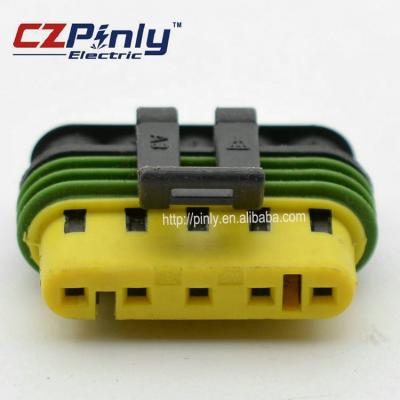 China Hot Sales Delphi 5P Automotive Female Sealed Auto Connector for sale