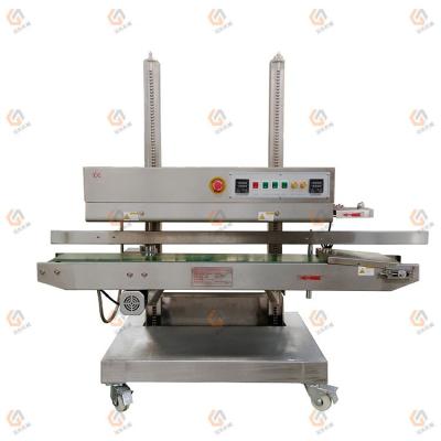 China Chemical High Quality Table Top Horizontal Band Sealer Automatic Continuous Bag Food Sealing Machine For Plastic Bags for sale