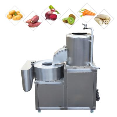 China High efficiency easy operate stainless steel high speed electric home process fresh fruit and vegetable potato washing and peeling slicing machine for sale