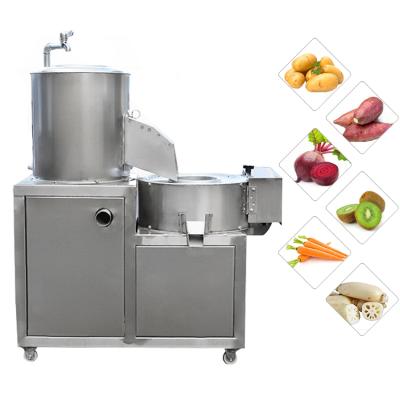 China High Efficiency Easy Operate Household High Speed ​​Electric Potato Process 304 Stainless Steel Fruit And Vegetable Washing Peeling Cutting Machine for sale