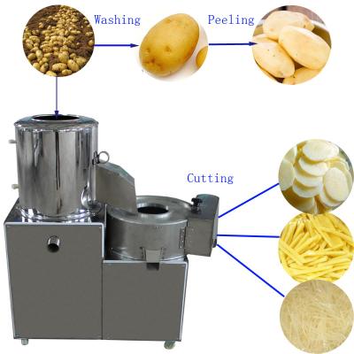 China High Efficiency Easy Operate Food Grade 304 Stainless Steel Radish Sweet Potato High Speed ​​Cleaning Peeling Machine For Home for sale