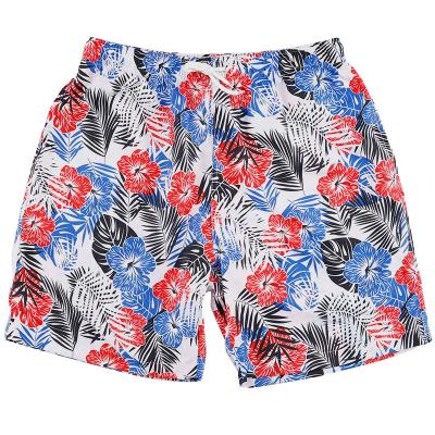 China 2021 Hot Sale New Summer Men's Breathable Fashion Plus Size Beach Casual Shorts, Floral Pattern Beach Shorts for sale