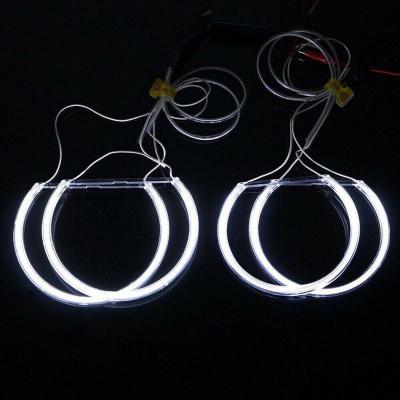 China Auto Headlight DRL 4x 131&146 mm CCFL Halo Rings Angel Eyes Car Light LED CCFL Lamp Kit For BMW E36 E38 E39 E46 for sale