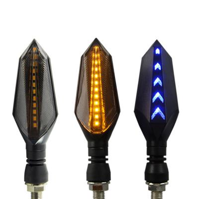 China ABS Shell 12V Turn Signal LED Lamp Double Colors Moo Water Turn Signal Light for sale