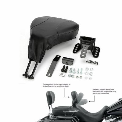 China Minimalistic Look Motorcycle Rider Backrest Middle Backrest Sissy Rider Bar With Guard Set For Harley Touring FLHT Electra Glide 1997-2017 for sale