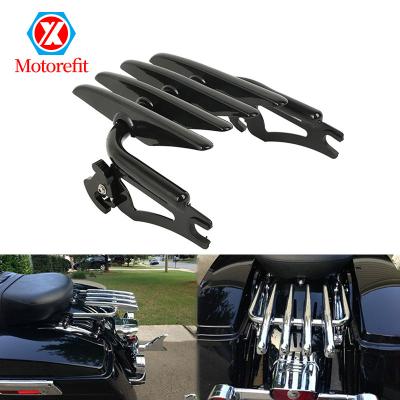 China GB Motorefit Motorcycle Rear Passenger Backrest Cold Drawn Steel Luggage Rack For Harley Street Ultra Electra Glide Road King CVO 09 Carrier Systems for sale