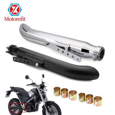 China Motorcycle Accessories Modified Iron and Stainless Steel Motorefit Exhaust Pipe with Muffler Cafer Racer Exhaust Pipes for Harley Davidson for sale