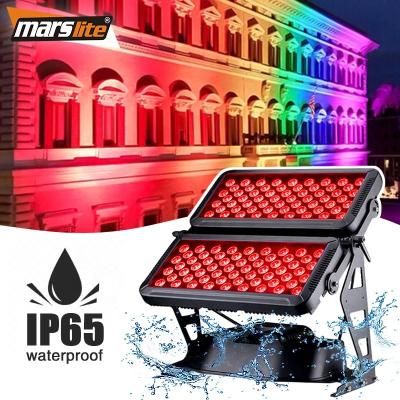 China 60m IP65 LED wall washer light 120pcs 10W rgbw led city color with double heads city color flood light for sale