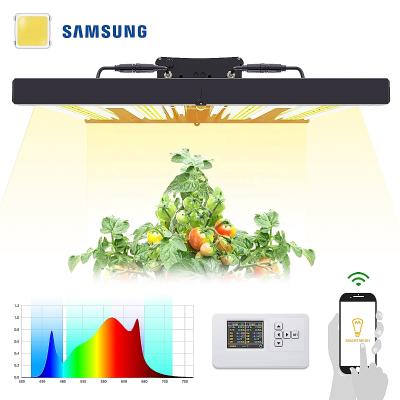 China Folding design Helenor 320W 0-10V dimming SAMSUNG LM301b grow tent indoor planting led grow light foldable for sale