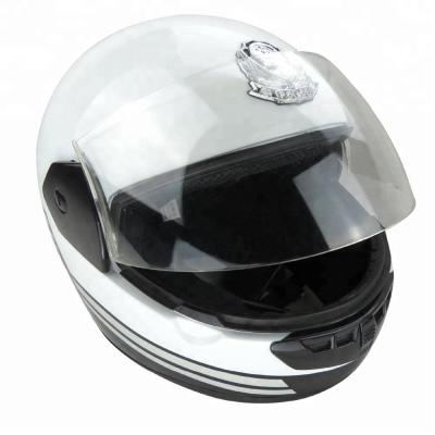 China Military Police Motorcycle Helmet High Strength ABS And PC Sun Visor Shell for sale