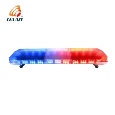 China Police / ambulance / truck / fire truck 108w red and blue police led emergency warning normal light bars for vehicle for sale