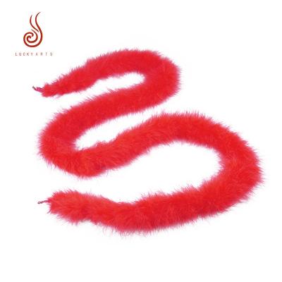 China Other Hot Selling Red Turkey Feather Marabou Boa For Christmas Party Decoration for sale