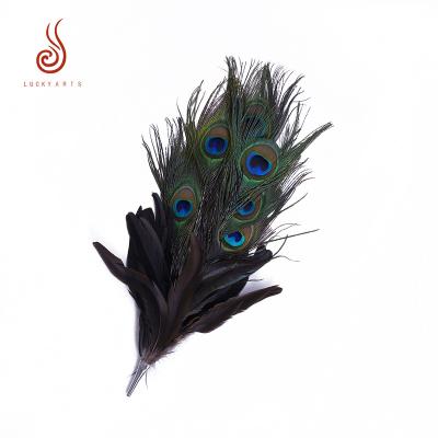 China Other high quality natural peacock eye feather accessories for hat making for sale