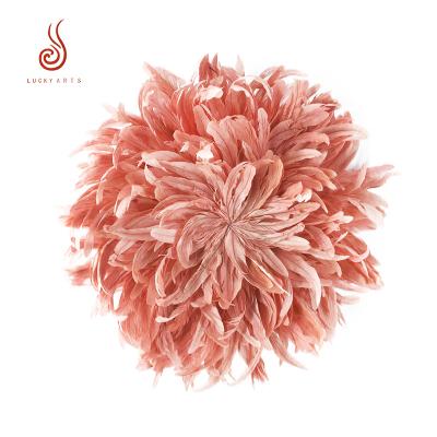 China Other Hot Selling Pink Rooster Feather Place Mats For Wall Home Party Decoration for sale