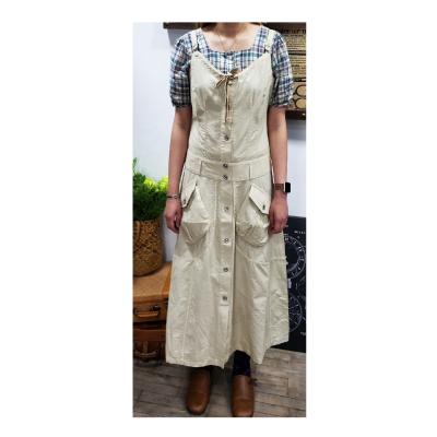 China Custom Made Logo Advanced Women Breathable Woven Fashionable Long Dress for sale