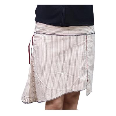 China 2021 Hot Sale Best Quality Anti-Static Sell Latest Womens Casual 100% Cotton Stripes Skirts for sale